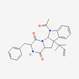 molecular formula C27H29N3O3 B1219581 Rugulosuvine B 