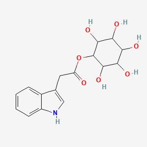 molecular formula C16H19NO7 B1219599 (2,3,4,5,6-pentahydroxycyclohexyl) 2-(1H-indol-3-yl)acetate CAS No. 23784-11-4