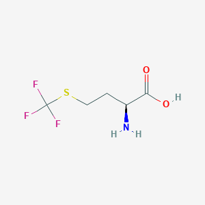 molecular formula C5H8F3NO2S B1219614 三氟甲硫氨酸 CAS No. 4220-05-7