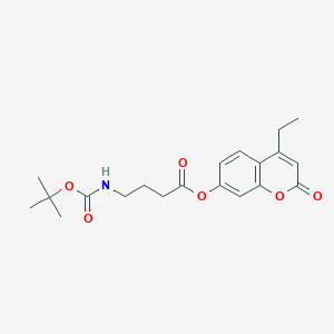 4-ethyl-2-oxo-2H-chromen-7-yl 4-[(tert-butoxycarbonyl)amino]butanoate