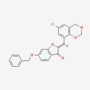 (2Z)-6-(benzyloxy)-2-[(6-chloro-4H-1,3-benzodioxin-8-yl)methylidene]-1-benzofuran-3(2H)-one