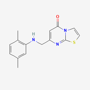 7-{[(2,5-dimethylphenyl)amino]methyl}-5H-[1,3]thiazolo[3,2-a]pyrimidin-5-one