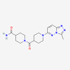 1-{[1-(3-Methyl[1,2,4]triazolo[4,3-b]pyridazin-6-yl)piperidin-4-yl]carbonyl}piperidine-4-carboxamide