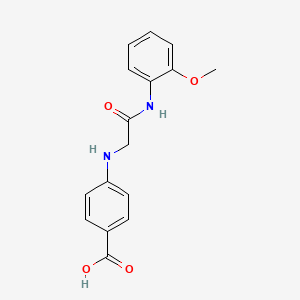 4-({[(2-Methoxyphenyl)carbamoyl]methyl}amino)benzoic acid