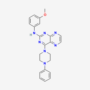 N-(3-methoxyphenyl)-4-(4-phenylpiperazin-1-yl)pteridin-2-amine