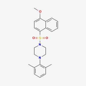 1-(2,6-Dimethylphenyl)-4-[(4-methoxynaphthalen-1-yl)sulfonyl]piperazine