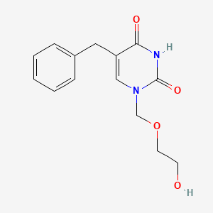 molecular formula C14H16N2O4 B1219635 5-苄基环乌苷 CAS No. 82857-69-0