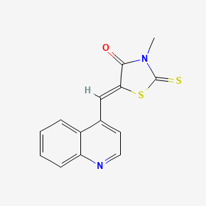 3-Methyl-5-(4-quinolylmethylene)-2-thioxo-1,3-thiazolidin-4-one