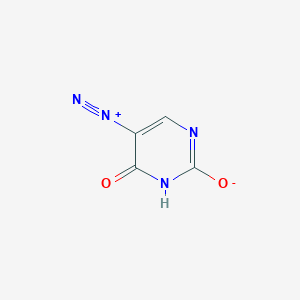 molecular formula C4H2N4O2 B1219636 5-重氮尿嘧啶 CAS No. 2435-76-9