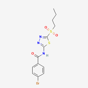 4-bromo-N-[5-(butylsulfonyl)-1,3,4-thiadiazol-2-yl]benzamide