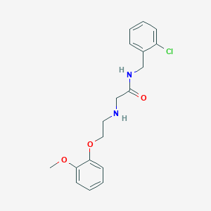 N-[(2-chlorophenyl)methyl]-2-{[2-(2-methoxyphenoxy)ethyl]amino}acetamide