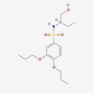 N-(1-hydroxybutan-2-yl)-3,4-dipropoxybenzene-1-sulfonamide