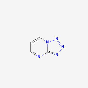 molecular formula C4H3N5 B1219648 四唑并[1,5-a]嘧啶 CAS No. 275-03-6