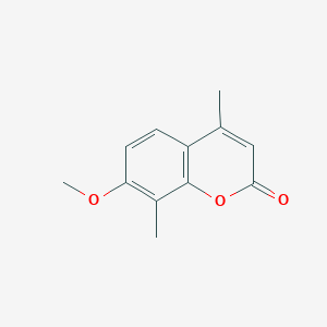 molecular formula C12H12O3 B1219649 7-甲氧基-4,8-二甲基-1-苯并吡喃-2-酮 CAS No. 14002-96-1