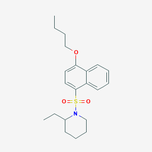 1-[(4-Butoxynaphthyl)sulfonyl]-2-ethylpiperidine