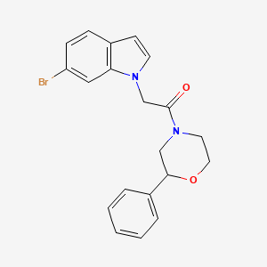 2-(6-bromo-1H-indol-1-yl)-1-(2-phenylmorpholin-4-yl)ethanone