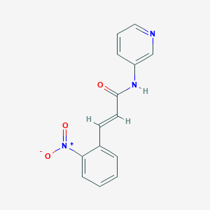 molecular formula C14H11N3O3 B1219650 3-(2-nitrophenyl)-N-3-pyridinylacrylamide 