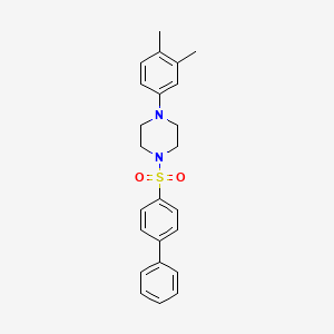 1-{[1,1'-Biphenyl]-4-sulfonyl}-4-(3,4-dimethylphenyl)piperazine