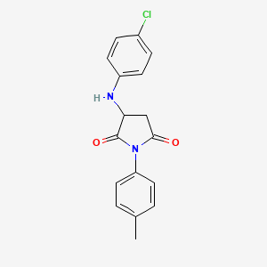 3-[(4-Chlorophenyl)amino]-1-(4-methylphenyl)azolidine-2,5-dione