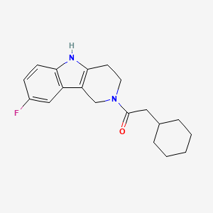 2-cyclohexyl-1-(8-fluoro-1,3,4,5-tetrahydro-2H-pyrido[4,3-b]indol-2-yl)ethanone