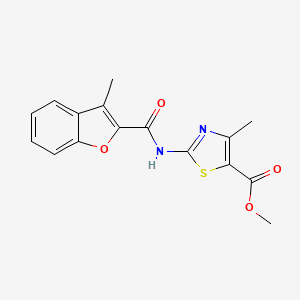 Methyl 4-methyl-2-{[(3-methyl-1-benzofuran-2-yl)carbonyl]amino}-1,3-thiazole-5-carboxylate