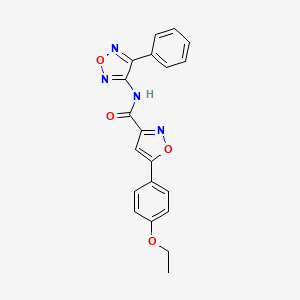 5-(4-ethoxyphenyl)-N-(4-phenyl-1,2,5-oxadiazol-3-yl)-1,2-oxazole-3-carboxamide