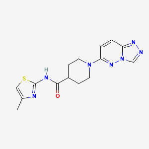 N-(4-methyl-1,3-thiazol-2-yl)-1-([1,2,4]triazolo[4,3-b]pyridazin-6-yl)piperidine-4-carboxamide