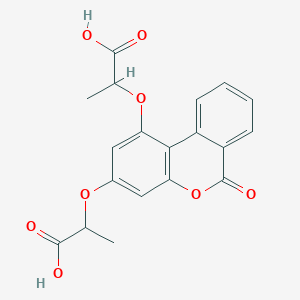 2-{[1-(1-carboxyethoxy)-6-oxo-6H-benzo[c]chromen-3-yl]oxy}propanoic acid