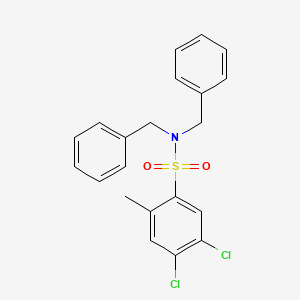 [(4,5-Dichloro-2-methylphenyl)sulfonyl]bisbenzylamine