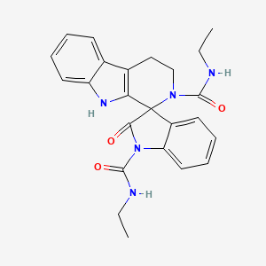 N,N'-diethyl-2'-oxo-4,9-dihydrospiro[beta-carboline-1,3'-indole]-1',2(2'H,3H)-dicarboxamide