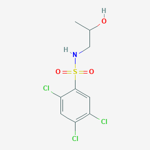 2,4,5-trichloro-N-(2-hydroxypropyl)benzenesulfonamide