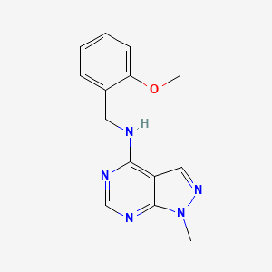 [(2-Methoxyphenyl)methyl](1-methylpyrazolo[4,5-e]pyrimidin-4-yl)amine