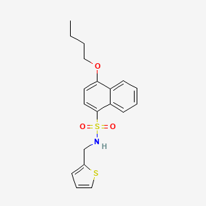 [(4-Butoxynaphthyl)sulfonyl](2-thienylmethyl)amine