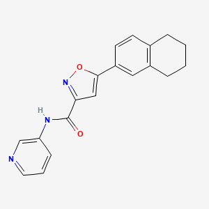 N-(pyridin-3-yl)-5-(5,6,7,8-tetrahydronaphthalen-2-yl)-1,2-oxazole-3-carboxamide