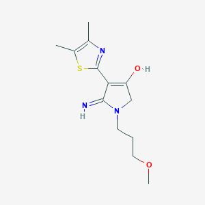 4-(4,5-dimethyl-1,3-thiazol-2-yl)-5-imino-1-(3-methoxypropyl)-2,5-dihydro-1H-pyrrol-3-ol