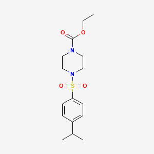 Ethyl 4-{[4-(methylethyl)phenyl]sulfonyl}piperazinecarboxylate