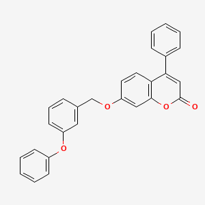 7-[(3-Phenoxyphenyl)methoxy]-4-phenylchromen-2-one