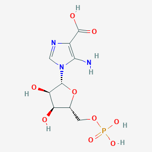 molecular formula C9H14N3O9P B1219673 Carboxyaminoimidazole ribotide CAS No. 6001-14-5