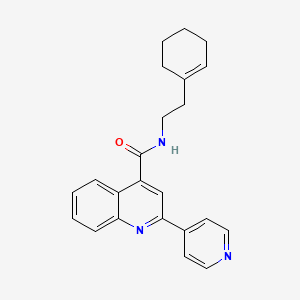 N-[2-(cyclohex-1-en-1-yl)ethyl]-2-(pyridin-4-yl)quinoline-4-carboxamide