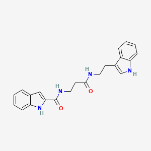 N-(3-{[2-(1H-indol-3-yl)ethyl]amino}-3-oxopropyl)-1H-indole-2-carboxamide