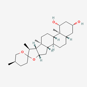 molecular formula C27H44O4 B1219676 Brisbagenin CAS No. 16963-78-3