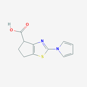 2-(1H-pyrrol-1-yl)-5,6-dihydro-4H-cyclopenta[d]thiazole-4-carboxylic acid