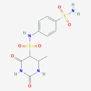 4-methyl-2,6-dioxo-N-(4-sulfamoylphenyl)-1,3-diazinane-5-sulfonamide