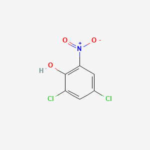 molecular formula C6H3Cl2NO3 B1219690 2,4-二氯-6-硝基苯酚 CAS No. 609-89-2