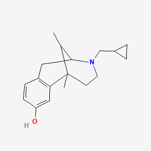 molecular formula C18H25NO B1219694 Cyclazocine CAS No. 3572-80-3