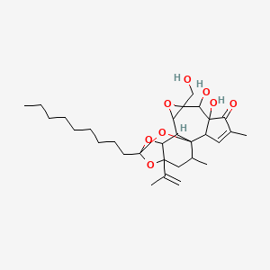 molecular formula C30H44O8 B1219702 Pimelea factor P1 