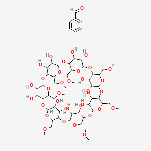 molecular formula C56H90O36 B1219703 beta Cyclodextrin benzaldehyde complex 