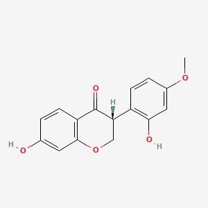 molecular formula C16H14O5 B1219705 Vestitone CAS No. 158112-50-6