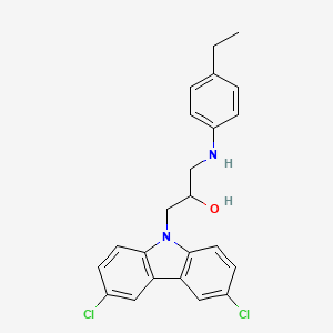 1-(3,6-Dichloro-carbazol-9-yl)-3-(4-ethyl-phenylamino)-propan-2-ol