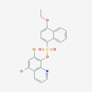 5,7-Dibromo-8-quinolyl 4-ethoxynaphthalenesulfonate